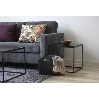 Teppich aus Chenille-Polyester schwarz-weiß, 160 × 230 cm | VIA X SELECTION