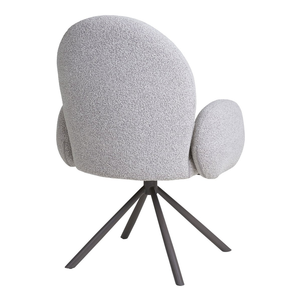 Esszimmerstuhl aus Bouclé in Sand mit Drehfunktion | VIA X SELECTION