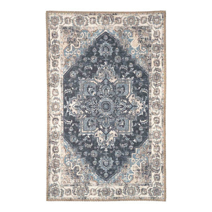 Fußmatte aus Chenille-Polyester blau, 50 × 80 cm | VIA X SELECTION