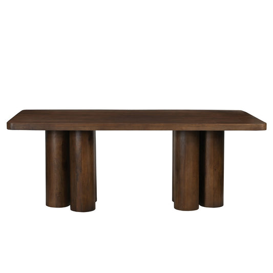 Esstisch Mangoholz sechs Zylinderfüße, 200 × 100 cm | VIA X SELECTION