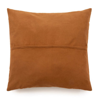 Kissenbezug aus Leder in Cognacbraun, 60 × 60 cm | VIA X SELECTION