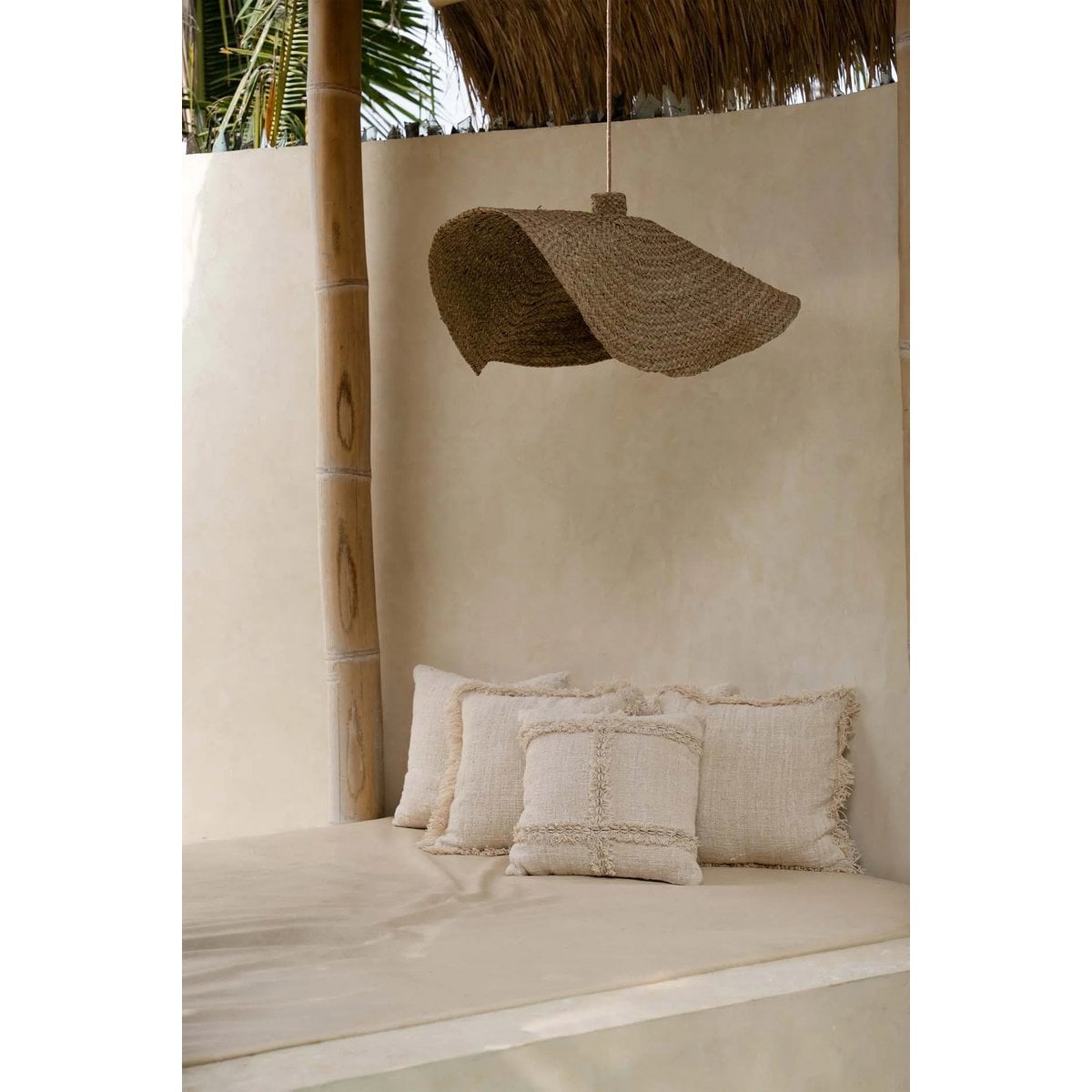 Kissenbezug aus Baumwolle in Naturton, 50 × 50 cm | VIA X SELECTION