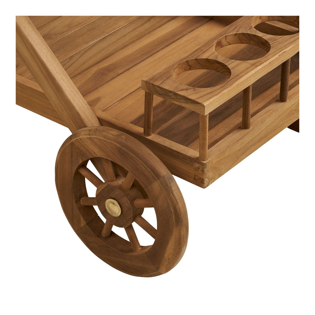 Servierwagen aus Teak, 86 × 50 × 81 cm | VIA X SELECTION