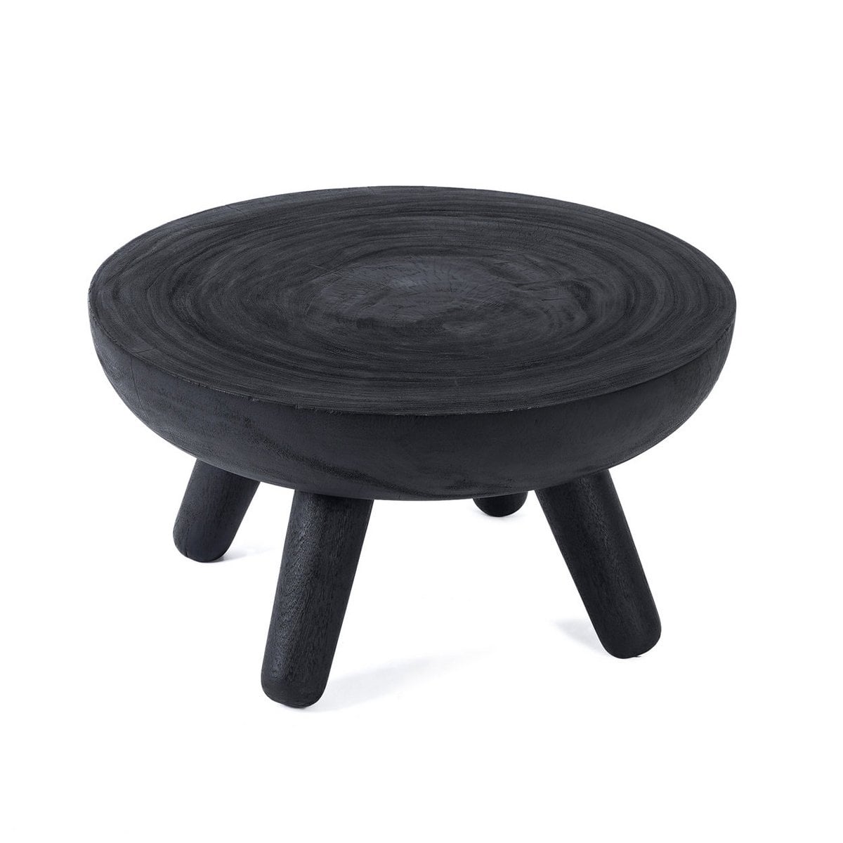 Couchtisch aus Holz in Schwarz 78,5 × 78,5 × 44 cm | VIA X SELECTION