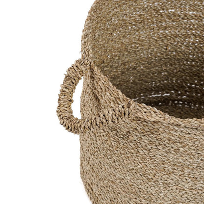 Korb aus Seegras natur, 37 × 37 × 47 cm | VIA X SELECTION