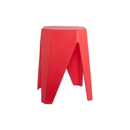 Kompakter Kunststoffhocker in Rot | VIA X SELECTION