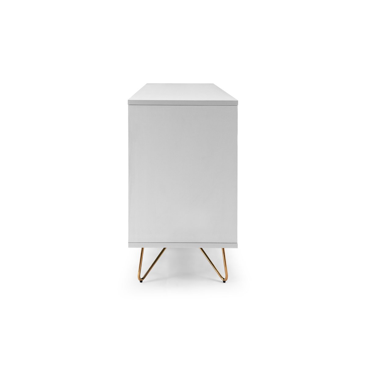 Kommode weiß mit 6 Schubladen, 40 × 120 × 70 cm | VIA X SELECTION