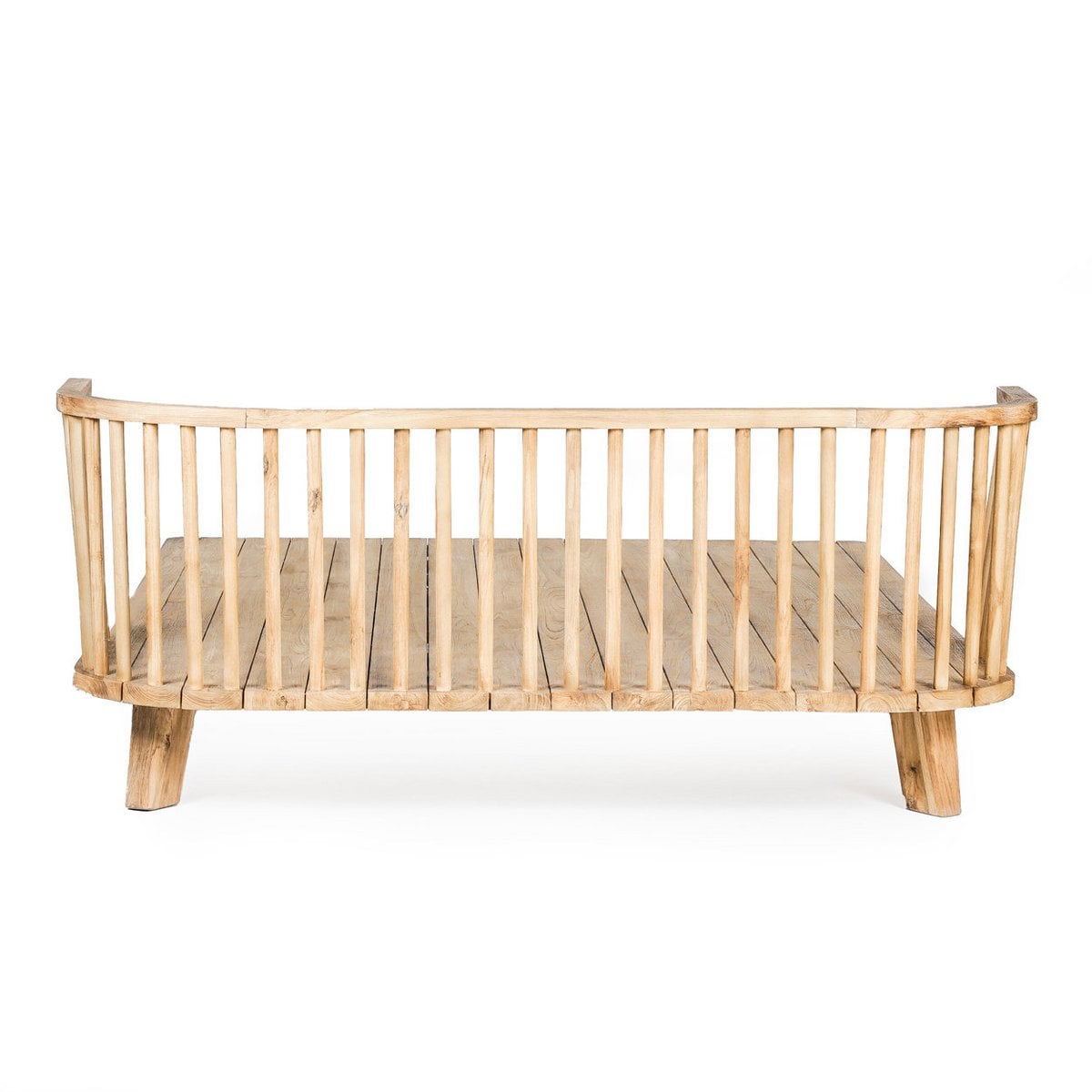 Doppel-Daybed aus recyceltem Teakholz mit Outdoor-Kissen | VIA X SELECTION