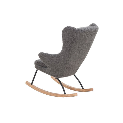 Schaukelstuhl in Teddyfell-Optik in Grau | VIA X SELECTION