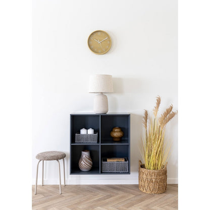 Wandregal quadratisch schwarz-grau, 69 × 30 × 69 cm | VIA X SELECTION