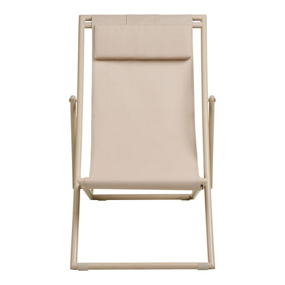 Outdoor-Stuhl in Taupe mit verstellbarer Rückenlehne | VIA X SELECTION