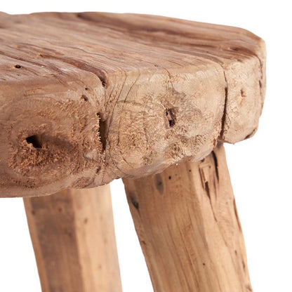 Rustikaler Beistelltisch aus Holz, 50 × 50 × 40 cm | VIA X SELECTION