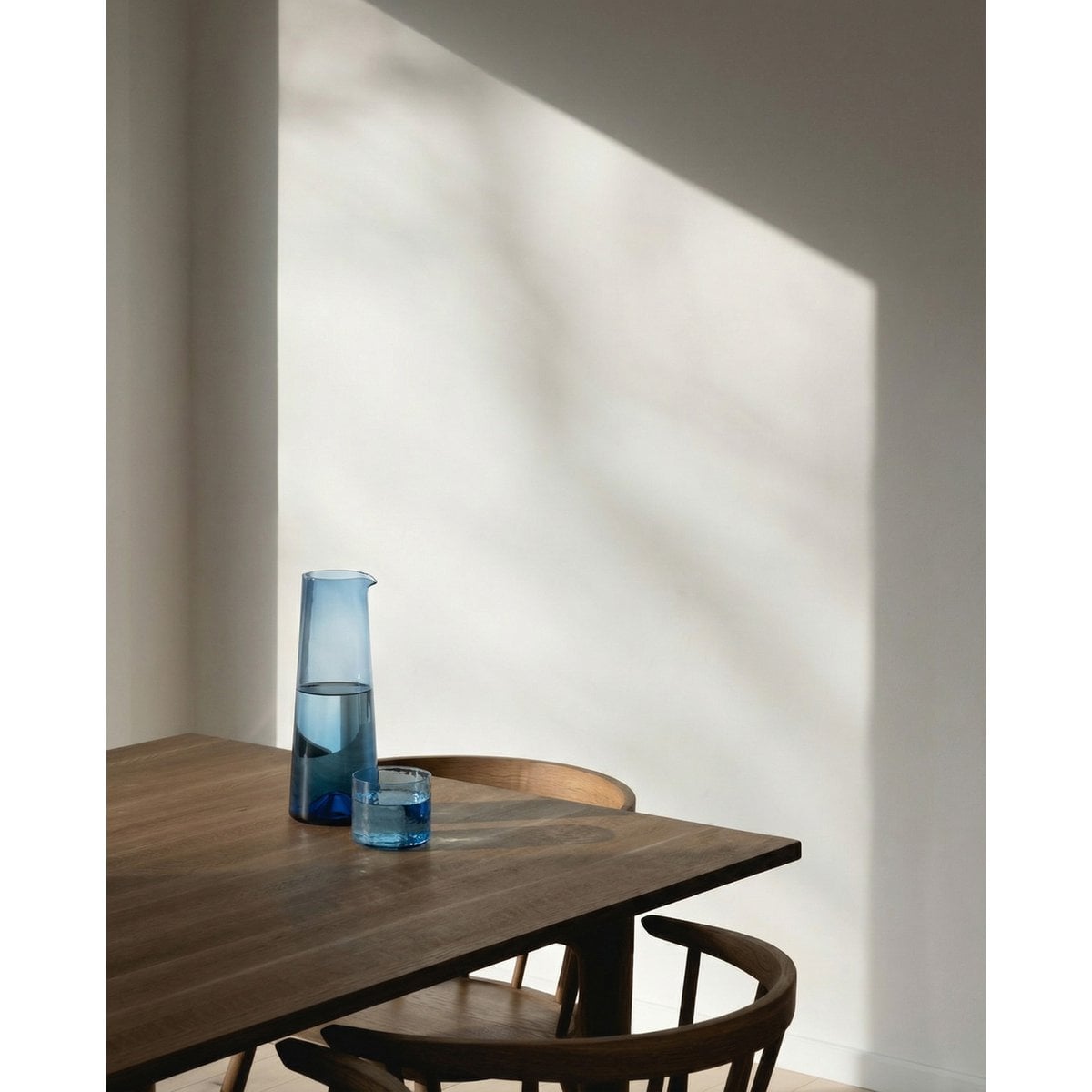 Karaffe aus blauem Recyclingglas 26 cm | VIA X SELECTION