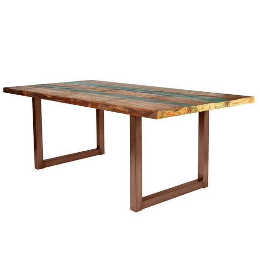 Esstisch Altholz mehrfarbig, 200 × 100 cm | VIA X SELECTION