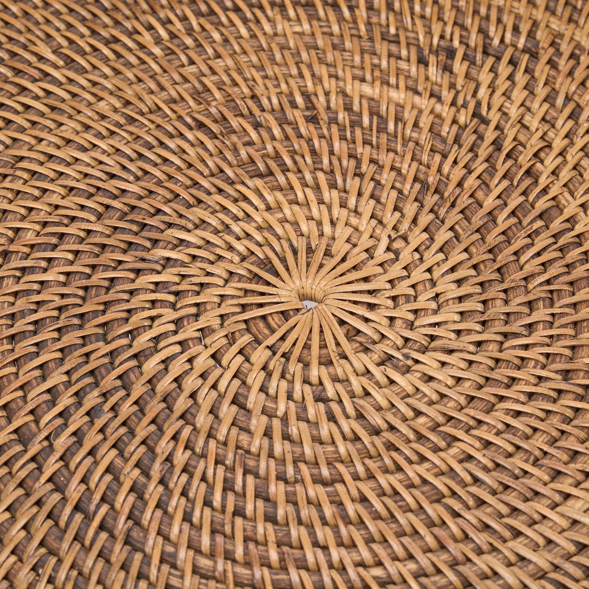 Rundes Rattan-Tablett in Naturbraun, Ø 50 cm | VIA X SELECTION