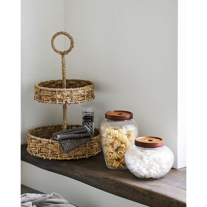 Hohes Seegras-Tablett Ø 25 × 40,5 cm | VIA X SELECTION
