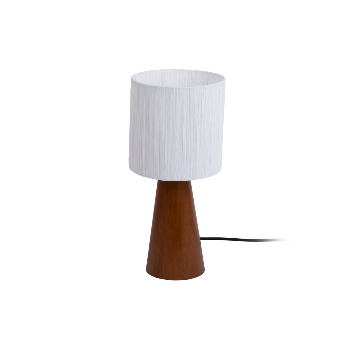 Leitmotiv Sheer Cone Tischleuchte aus Jute in Weiß | VIA X SELECTION