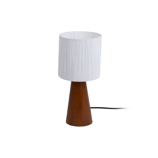 Leitmotiv Sheer Cone Tischleuchte aus Jute in Weiß | VIA X SELECTION