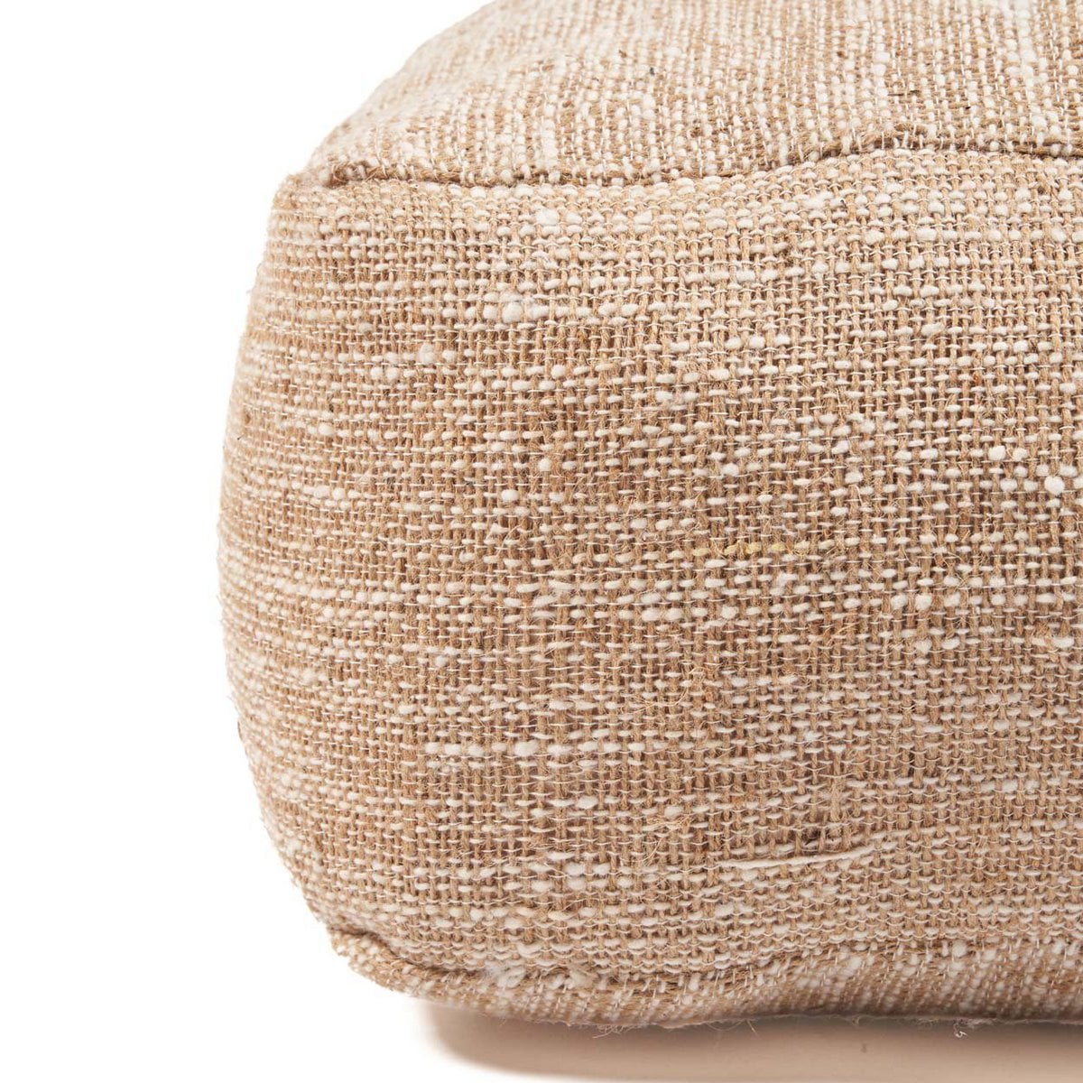 Beiger Baumwoll-Pouf | VIA X SELECTION