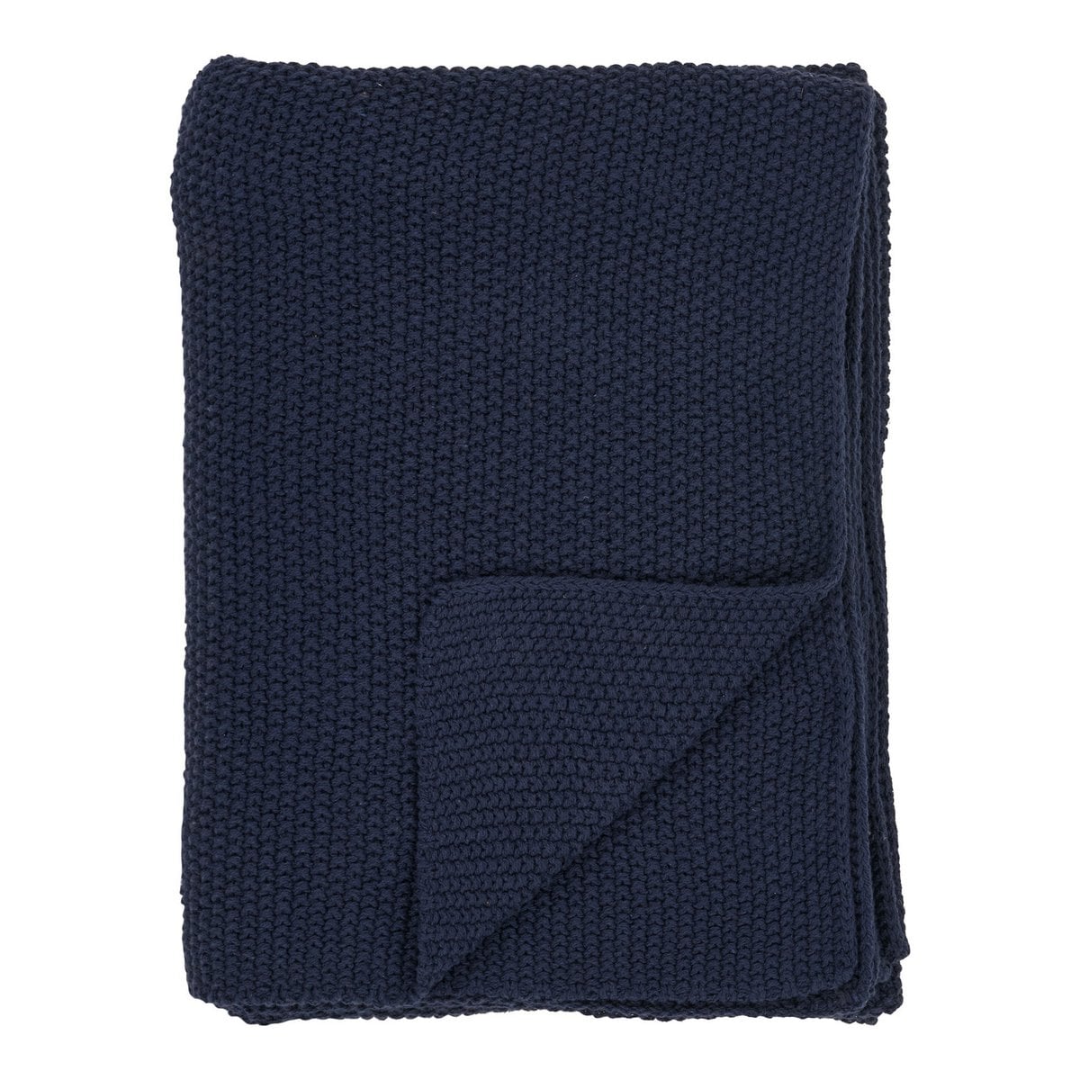 Plaid aus Baumwolle in Blau, 130 × 170 cm | VIA X SELECTION