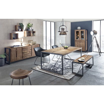 Barhocker aus Akazienholz und Metall | VIA X SELECTION