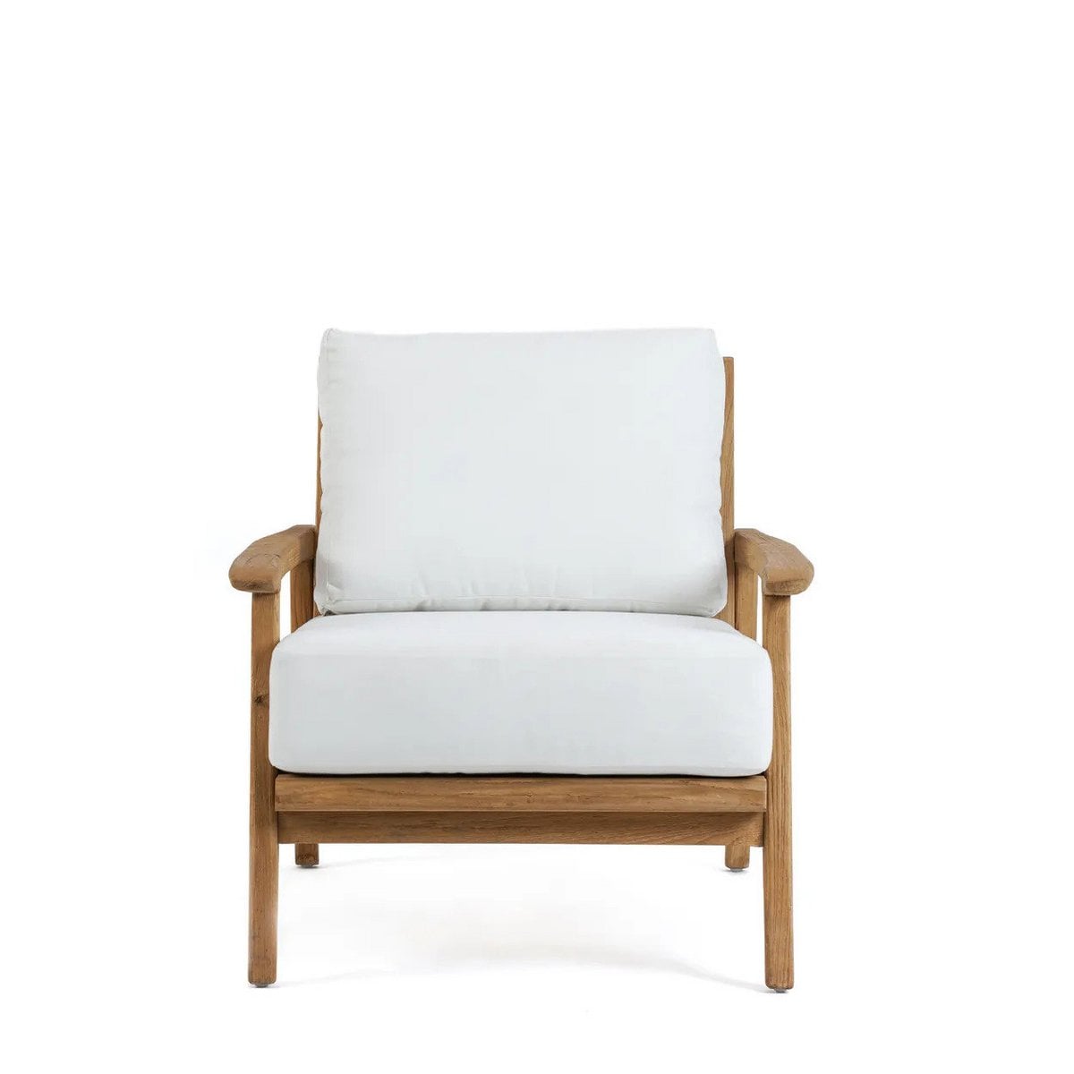 Outdoor-Loungesessel aus recyceltem Teakholz mit losem Kissen | VIA X SELECTION