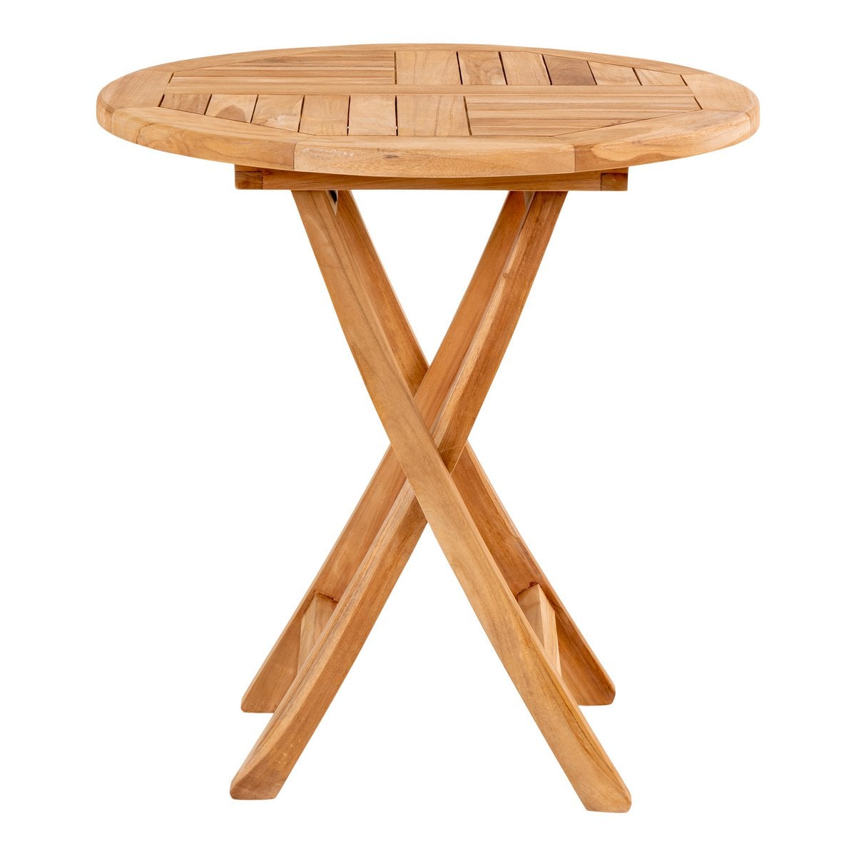 Runder Beistelltisch aus Teak, Ø, 70 × 75 cm | VIA X SELECTION