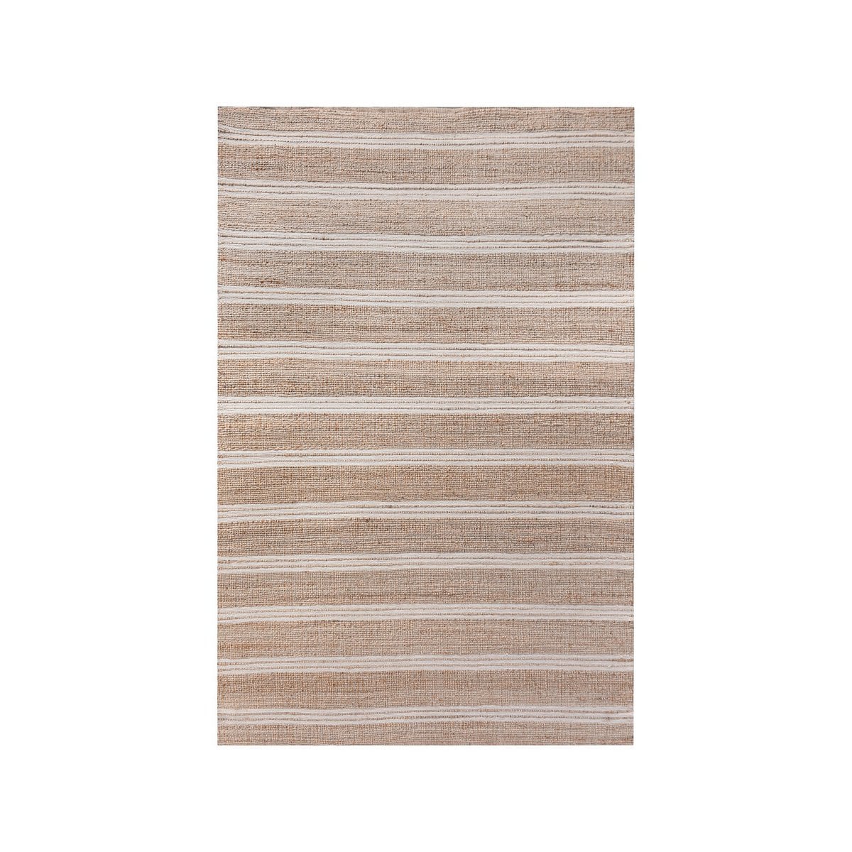Handgewebter Teppich aus Jute und Baumwolle natur-elfenbein, 160 × 230 cm | VIA X SELECTION