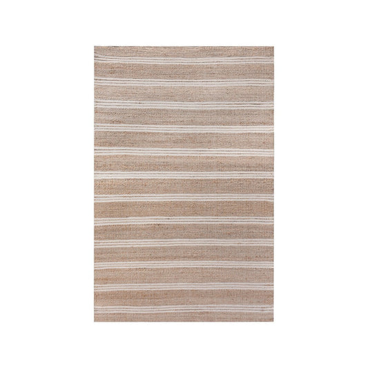 Handgewebter Teppich aus Jute und Baumwolle natur-elfenbein, 160 × 230 cm | VIA X SELECTION