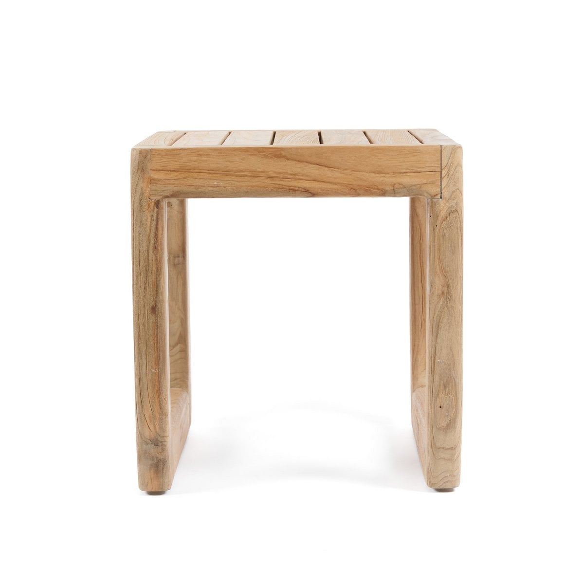 Outdoor-Hocker aus Holz mit runder Form | VIA X SELECTION