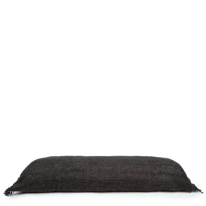 Langer Kissenbezug aus Baumwolle in Schwarz und Dunkelblau, 35 × 100 cm | VIA X SELECTION