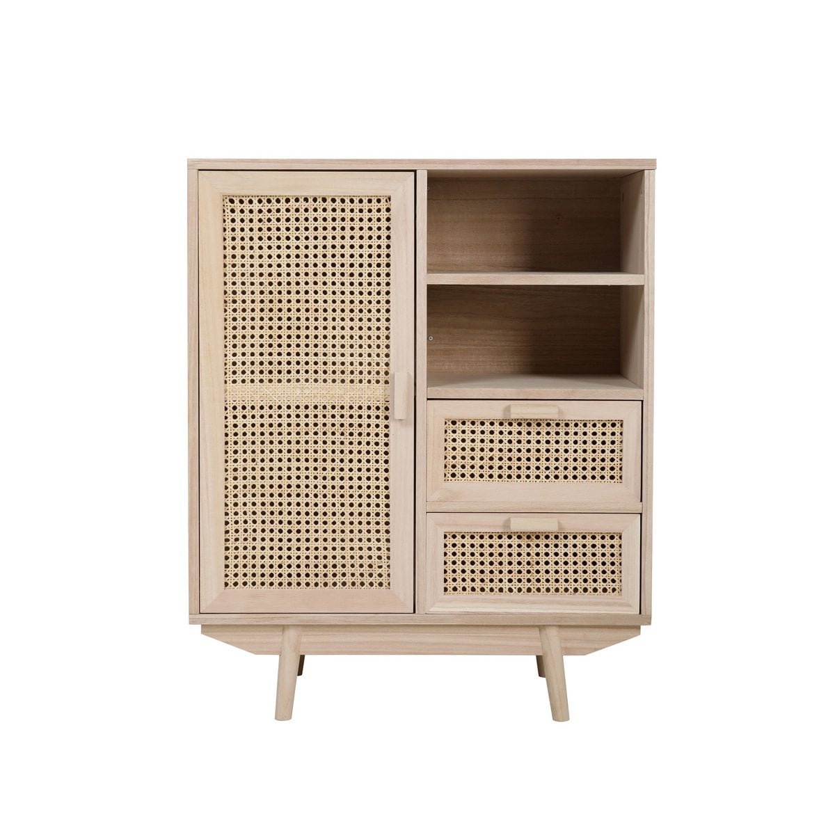 Sideboard mit Rattangeflecht, 36 × 70 × 85 cm | VIA X SELECTION