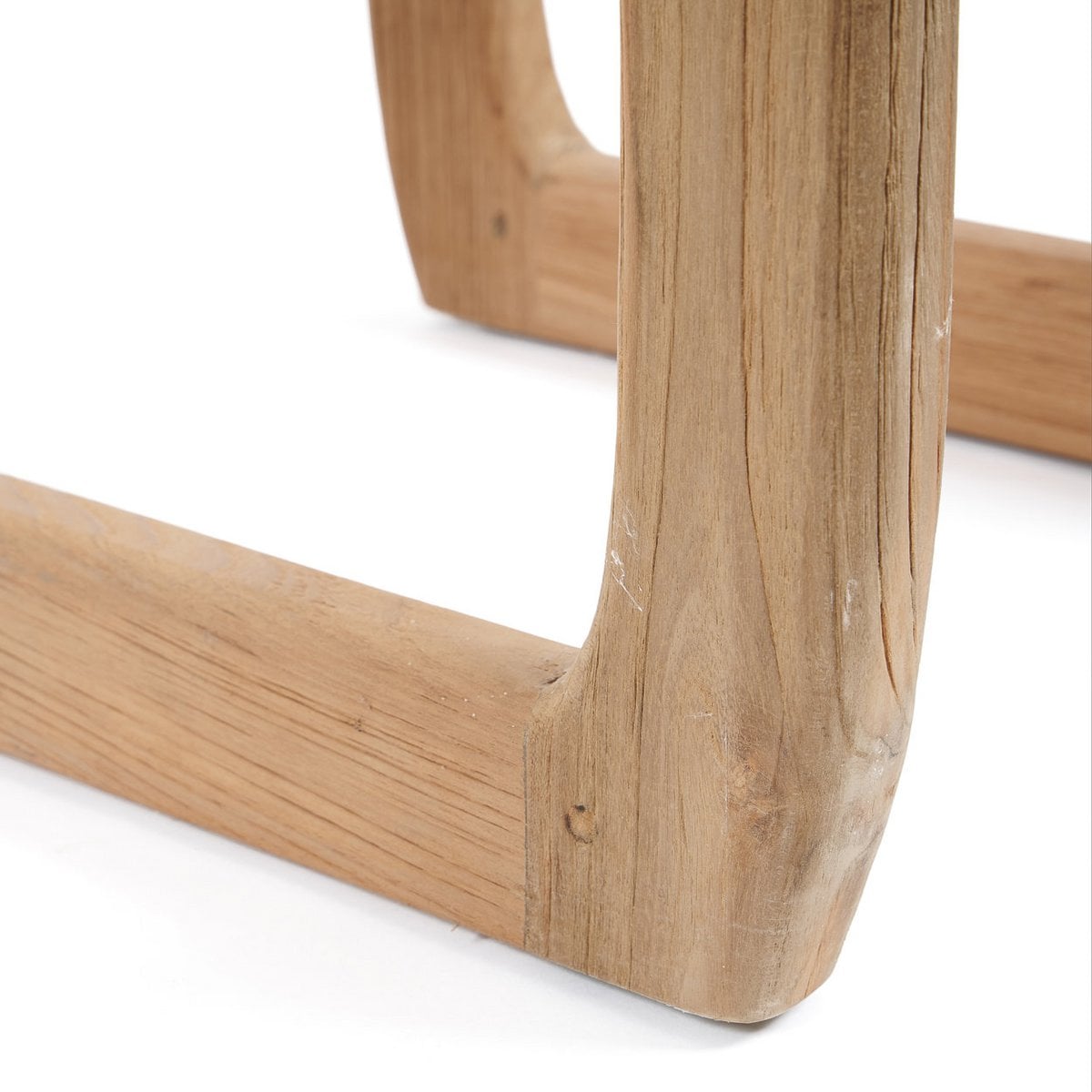 Outdoor-Hocker aus Holz mit runder Form | VIA X SELECTION