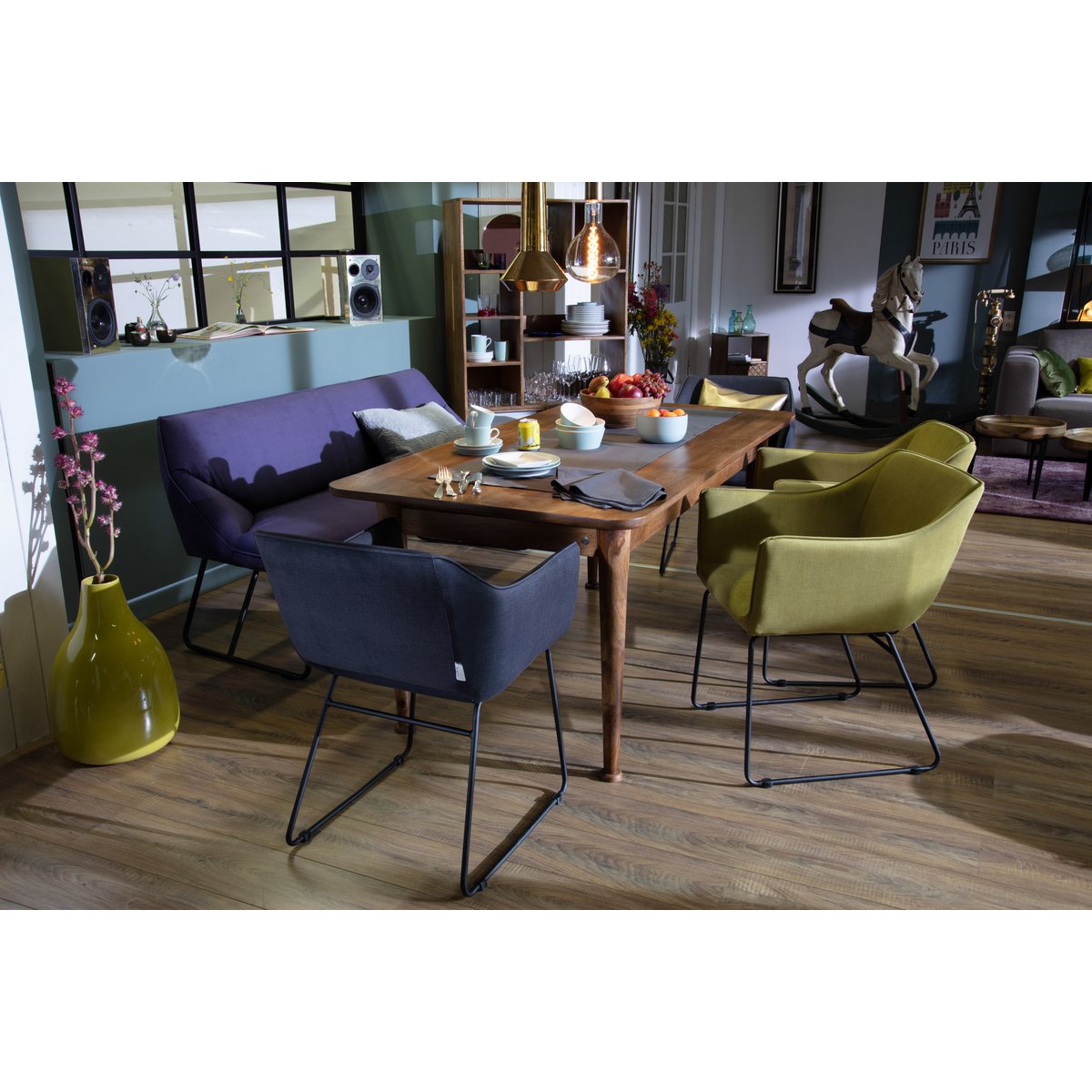 TOM TAILOR Home Esstisch Mangoholz gerundete Ecken, 180 × 90 cm | VIA X SELECTION