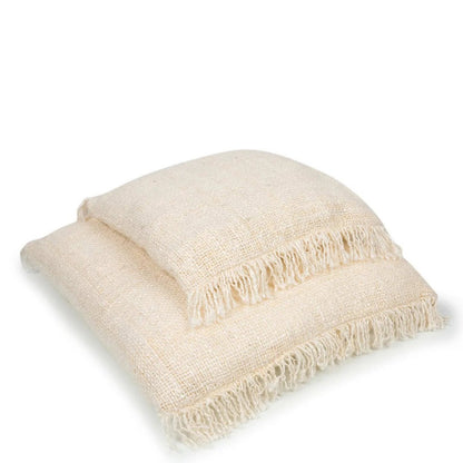 Großer Kissenbezug aus Baumwolle in Creme, 60 × 60 cm | VIA X SELECTION