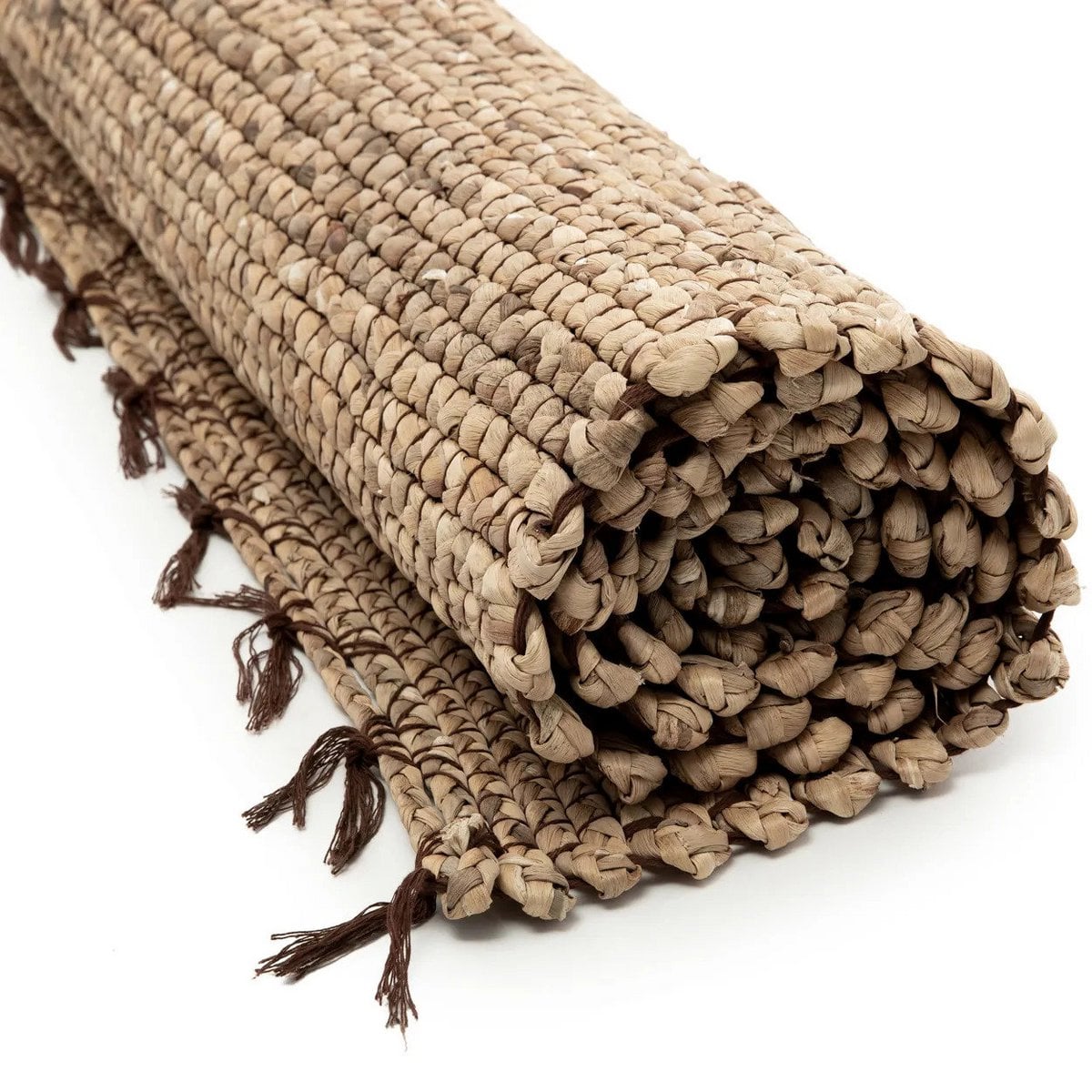 Teppich aus Baumwolle natur mit Fransen, 260 × 180 cm | VIA X SELECTION