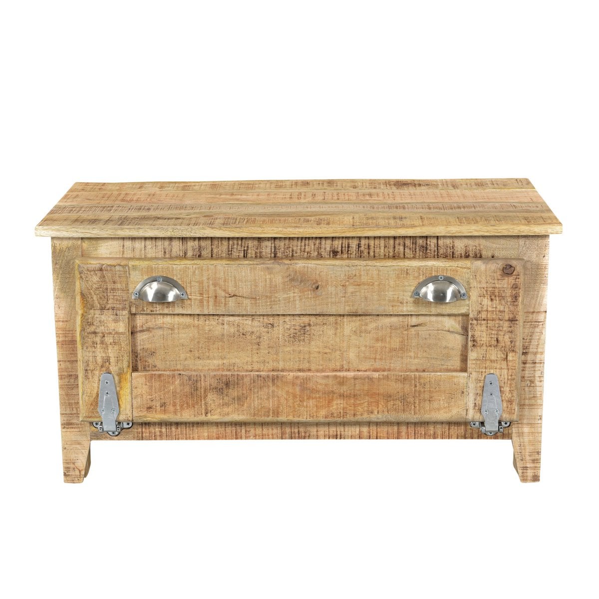 Schuhschrank aus Mangoholz mit Muschelgriffen, 40 × 85 × 45 cm | VIA X SELECTION