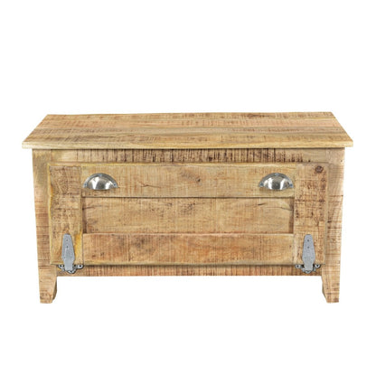 Schuhschrank aus Mangoholz mit Muschelgriffen, 40 × 85 × 45 cm | VIA X SELECTION