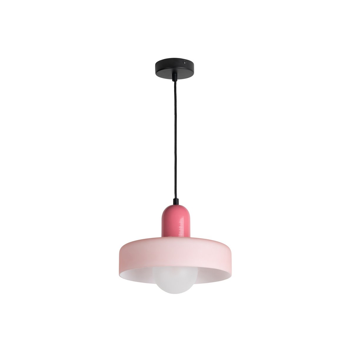 Leitmotiv Opaco Grato Pendelleuchte aus Glas in Roségold | VIA X SELECTION