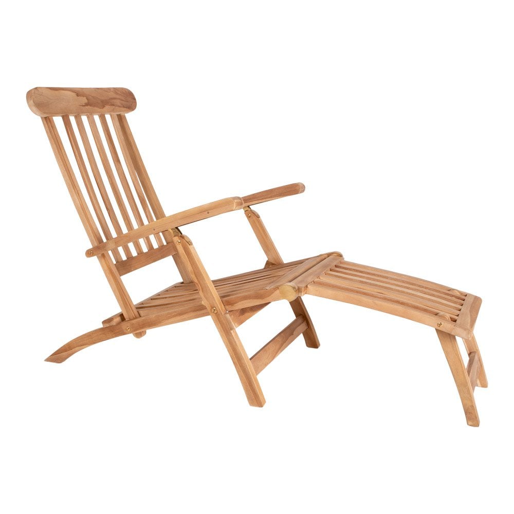Outdoor-Liegestuhl aus Teakholz mit verstellbarer Rückenlehne | VIA X SELECTION
