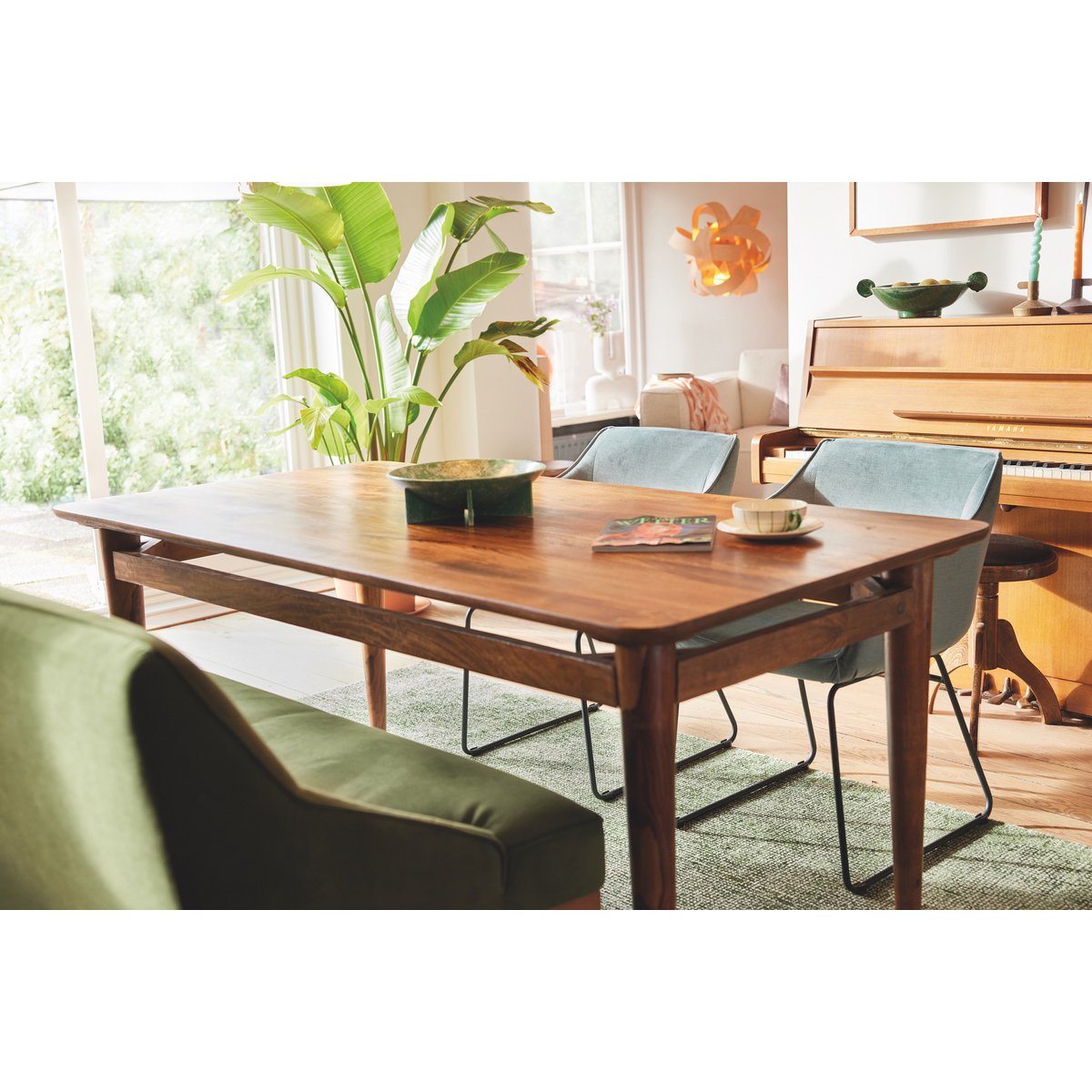TOM TAILOR Home Esstisch Mangoholz gerundete Ecken, 180 × 90 cm | VIA X SELECTION