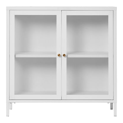 Vitrinenschrank weiß, 80 × 35 × 80 cm | VIA X SELECTION