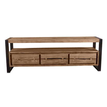 Schreibtisch mit Baumkante und Schubladen 160 cm | VIA X SELECTION