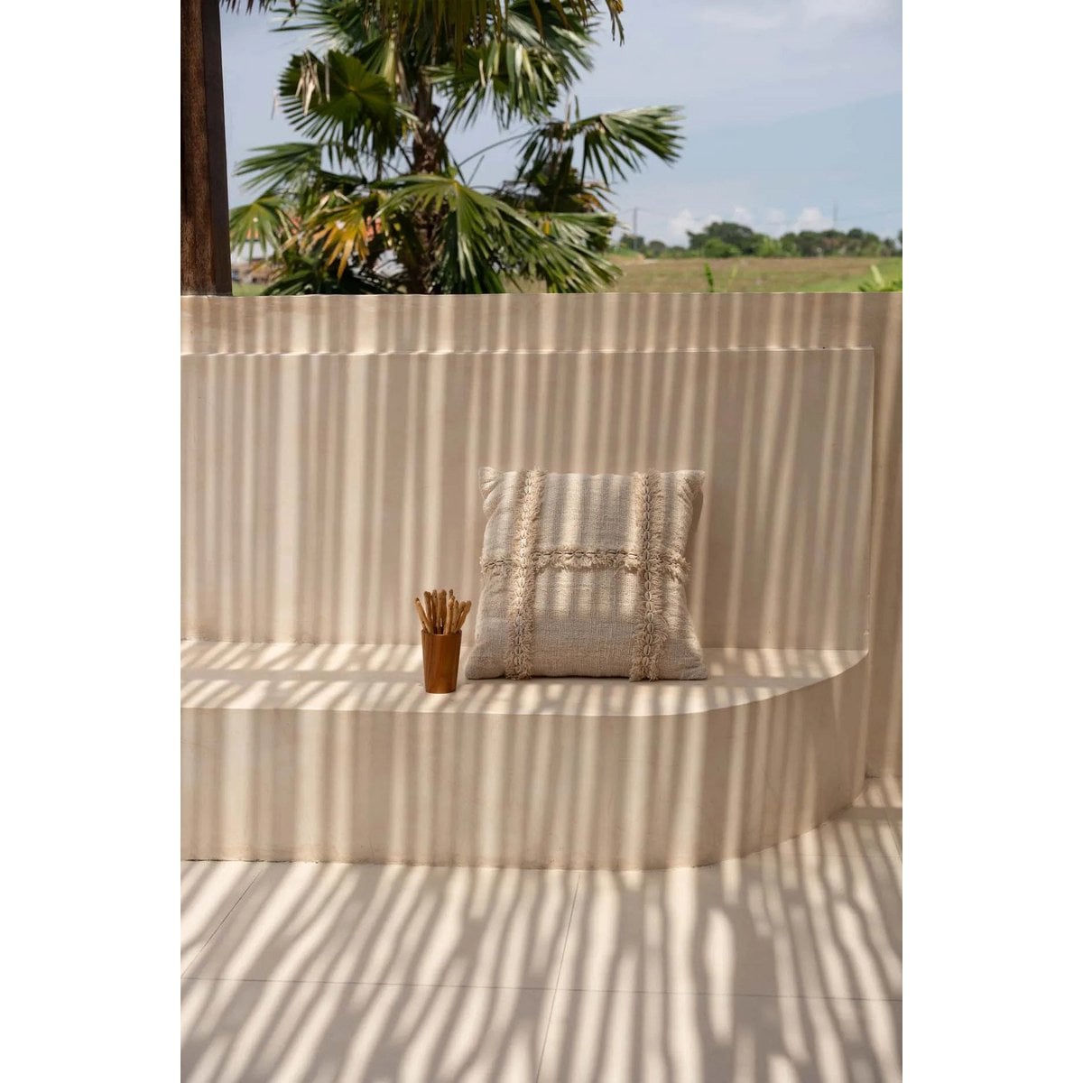 Hoher Becher aus Teakholz 16 cm | VIA X SELECTION