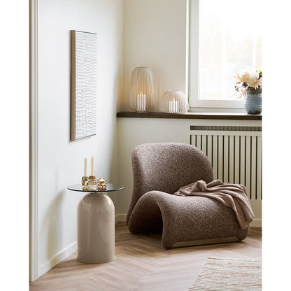 Plaid in Taupe, 130 × 156 cm | VIA X SELECTION