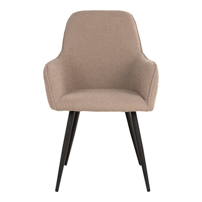 Esszimmerstuhl aus Bouclé beige im 2er-Set | VIA X SELECTION