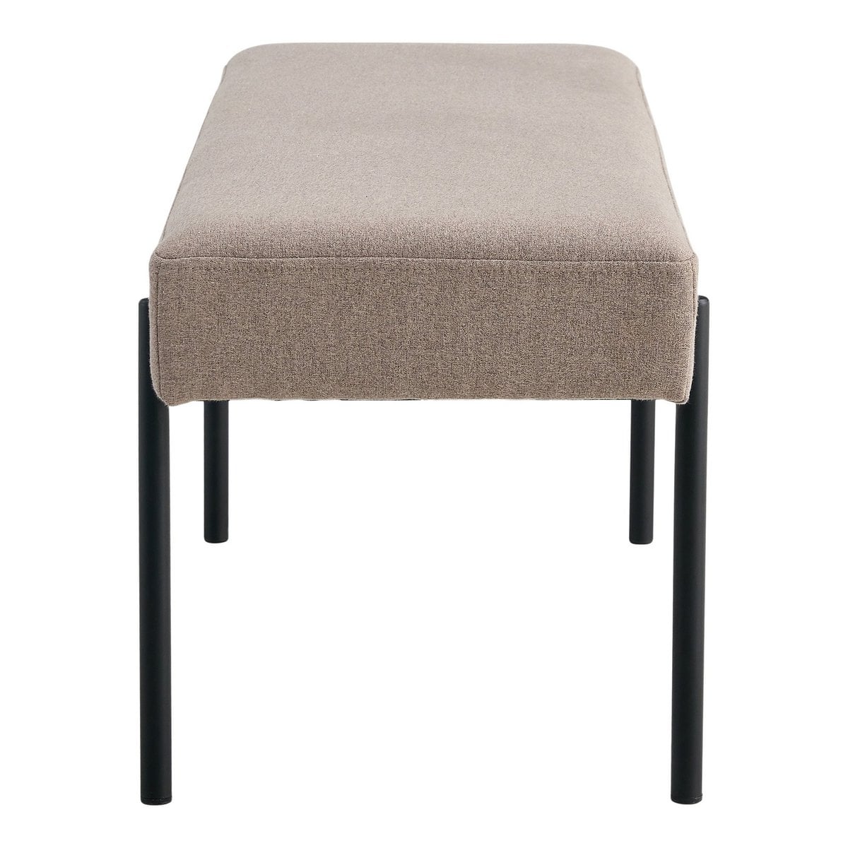 Sitzbank aus Stoff steinfarben 100 cm | VIA X SELECTION