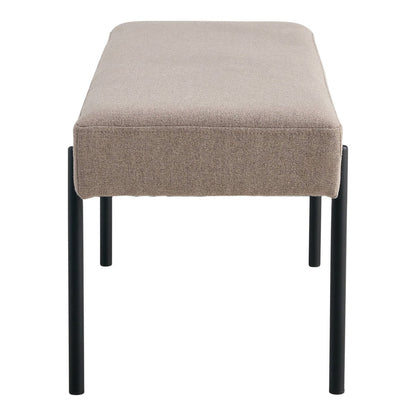 Sitzbank aus Stoff steinfarben 100 cm | VIA X SELECTION