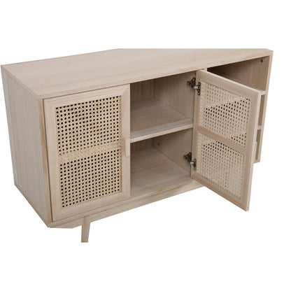 Sideboard mit Rattanfront, 36 × 100 × 65 cm | VIA X SELECTION