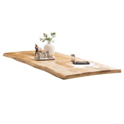 Esstisch Mangoholz A-Gestell mit Kurbelrad, 160 × 90 cm | VIA X SELECTION